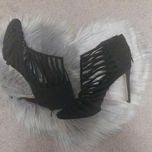 Madden girl black strappy heels
